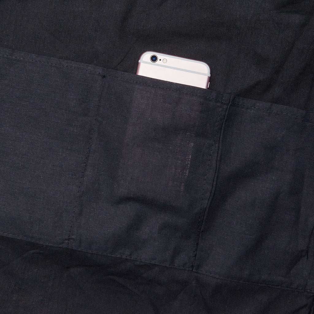 Adjustable Black Tote Bag
